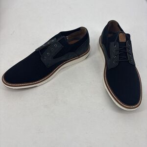 Johnston & Murphy Upton Black Knit Lace Up Dress Casual Shoe Navy Men’s 11 EU 44